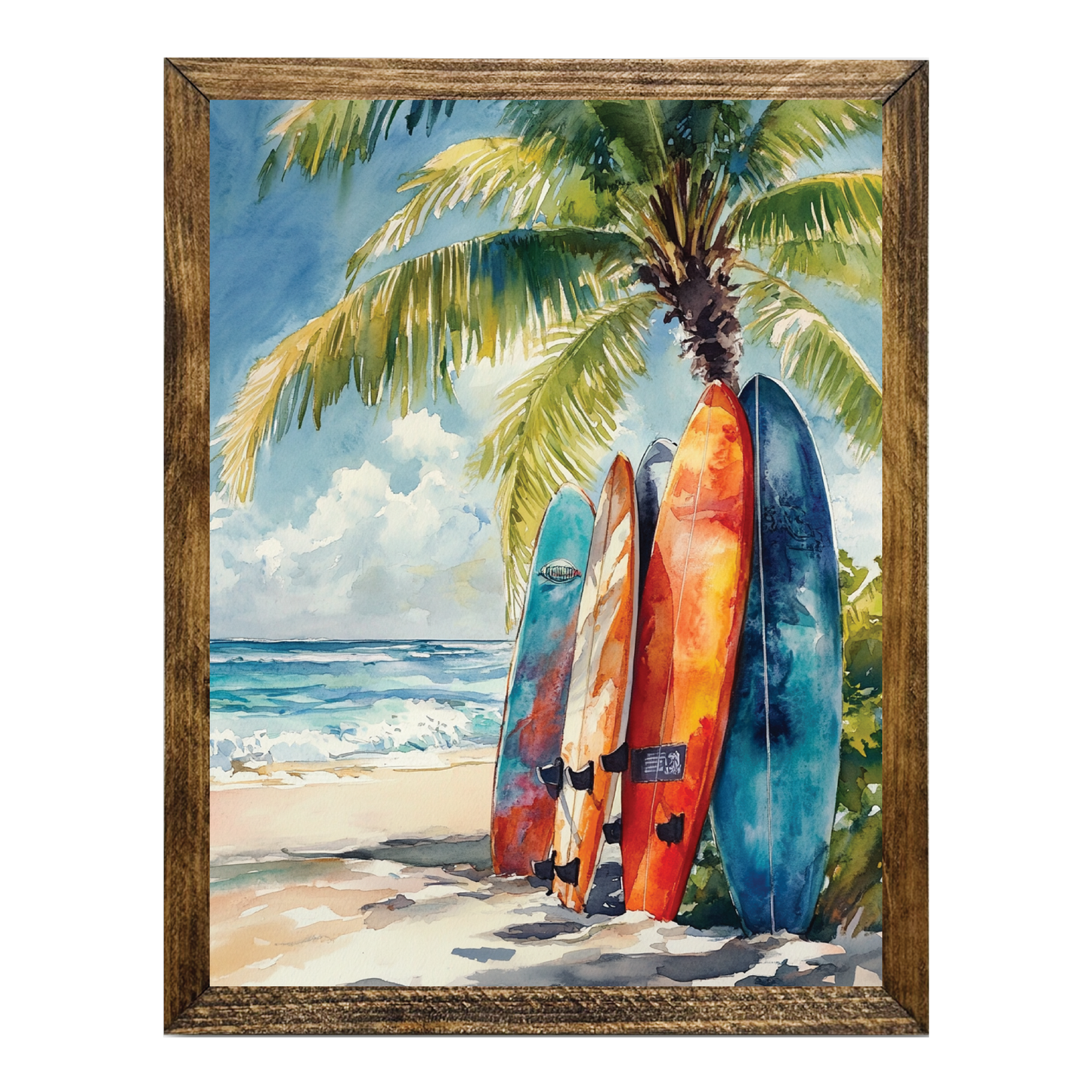 ARTISTIC SERIES TIMBERLAND- SURF BOARDS UNDER PALM ART