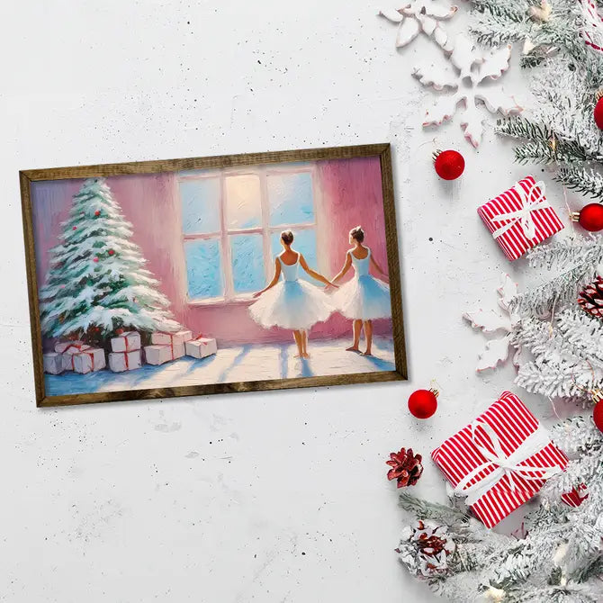 TIMBERLAND FRAME PINK CHRISTMAS BALLERINAS