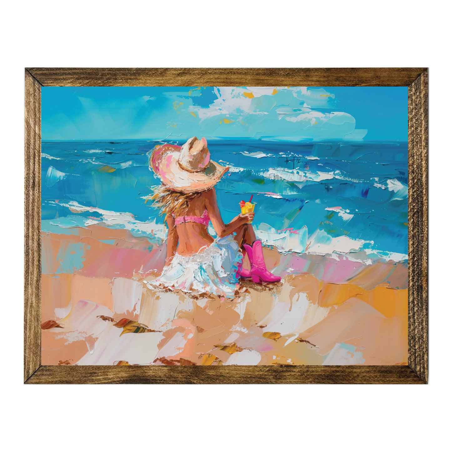 PRETTY IN PINK COWGIRL SERIES-COASTAL COWGIRL PARADISE