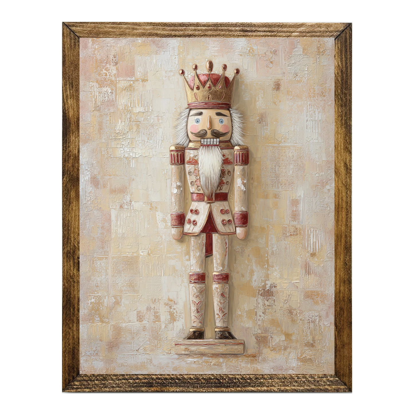 ARTISTIC SERIES NUTCRACKER ART- GOLD RED ART