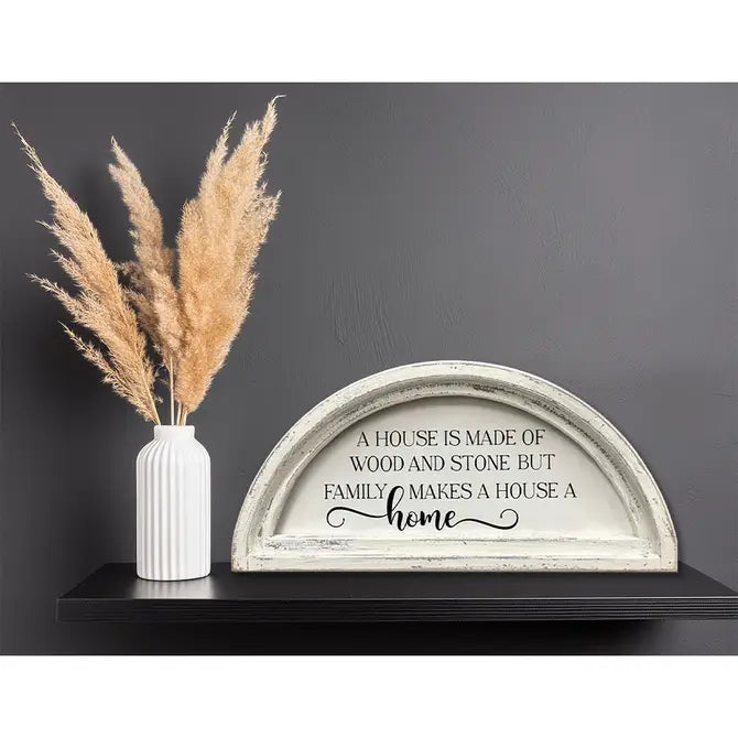 FRAMED CANVAS HOME WOOD STONE