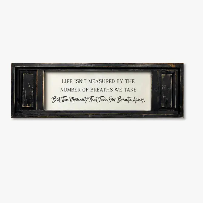 SMALL DOUBLE PANEL CANVAS LIFE ISNT MEASURED