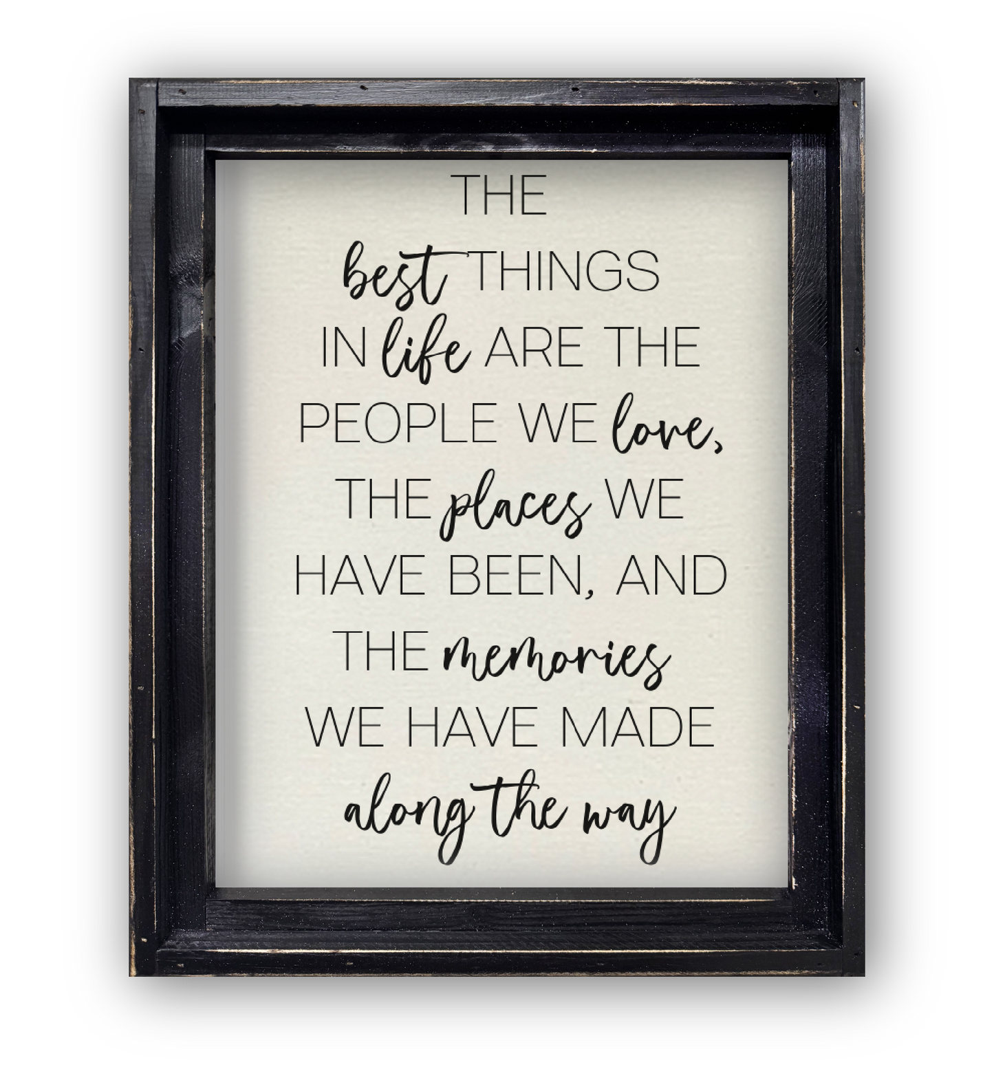 FRAMED CANVAS THE BEST THINGS IN LIFE