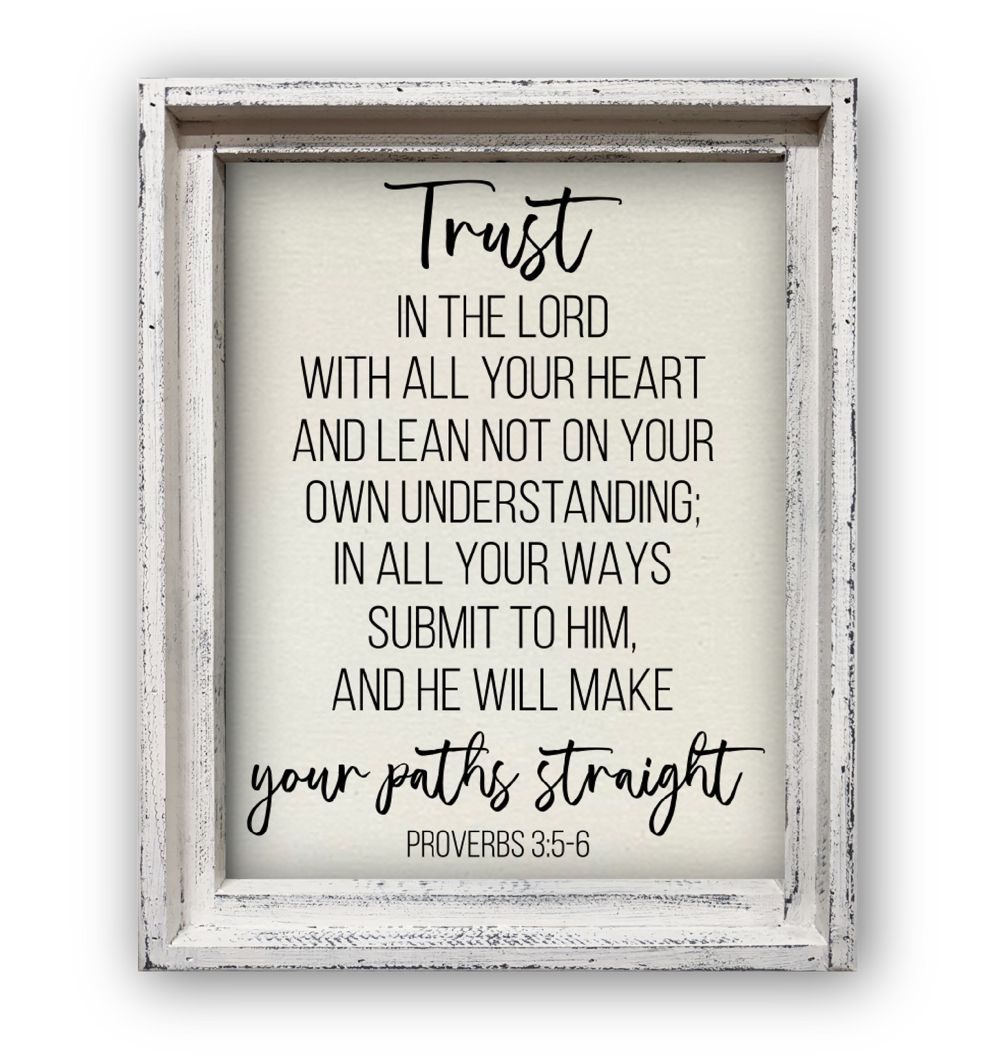 FRAMED CANVAS TRUST THE LORD