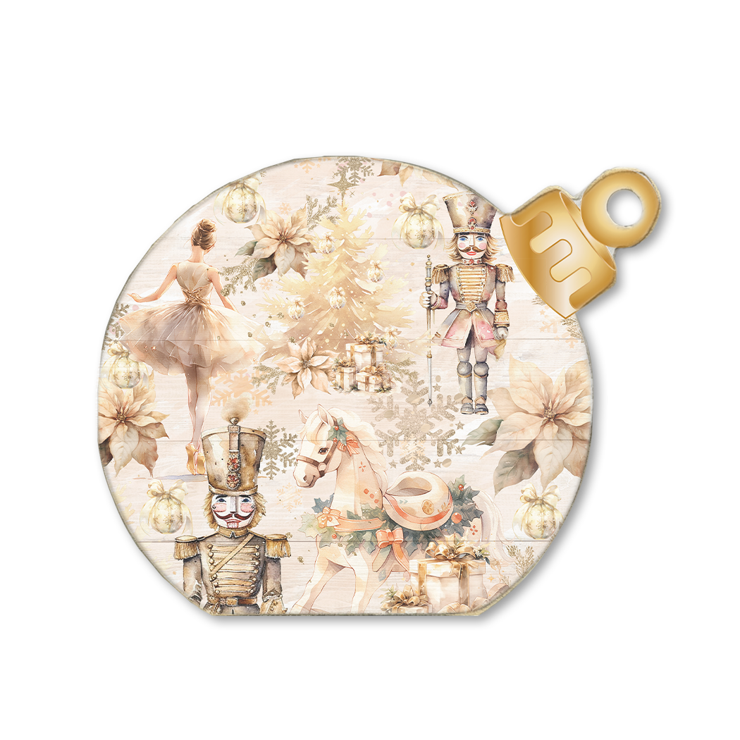 Ornament Sitter Gold Nutcracker Ballet Collage