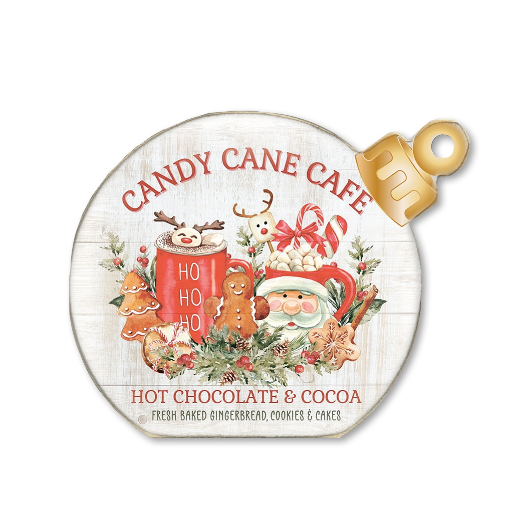 Ornament Sitter Candy Cane Cafe
