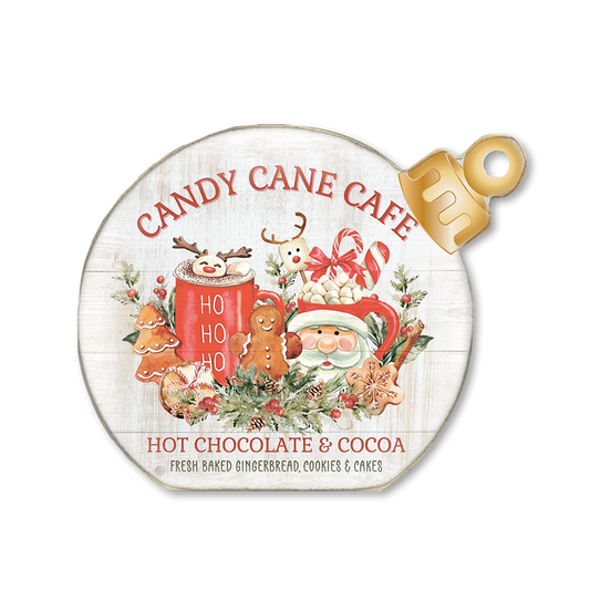 Ornament Sitter Candy Cane Cafe
