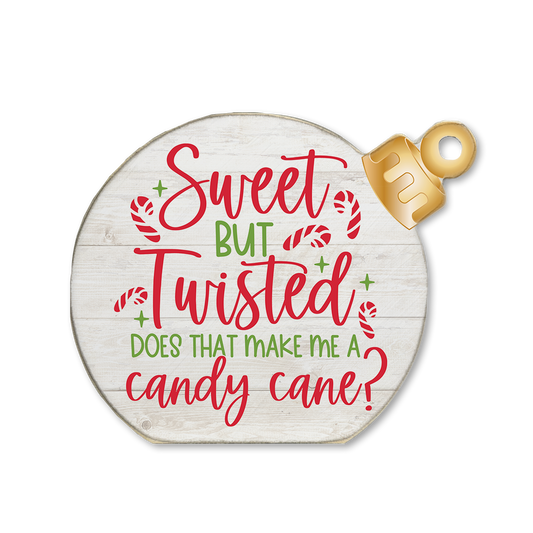 Ornament Sitter Sweet and Twisted Candy Cane