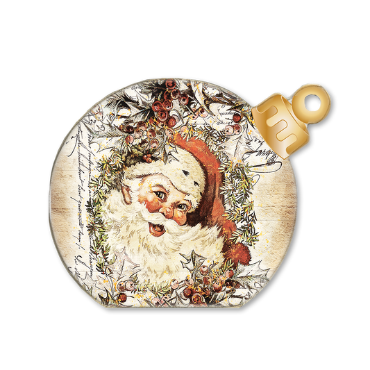 Ornament Sitter Vintage Santa Face