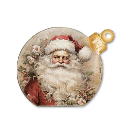 Ornament Sitter Vintage Santa Face 2