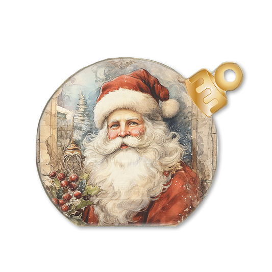 Ornament Sitter Vintage Santa Face 3