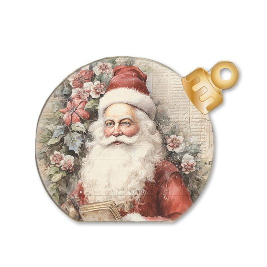 Ornament Sitter Vintage Santa Face 4