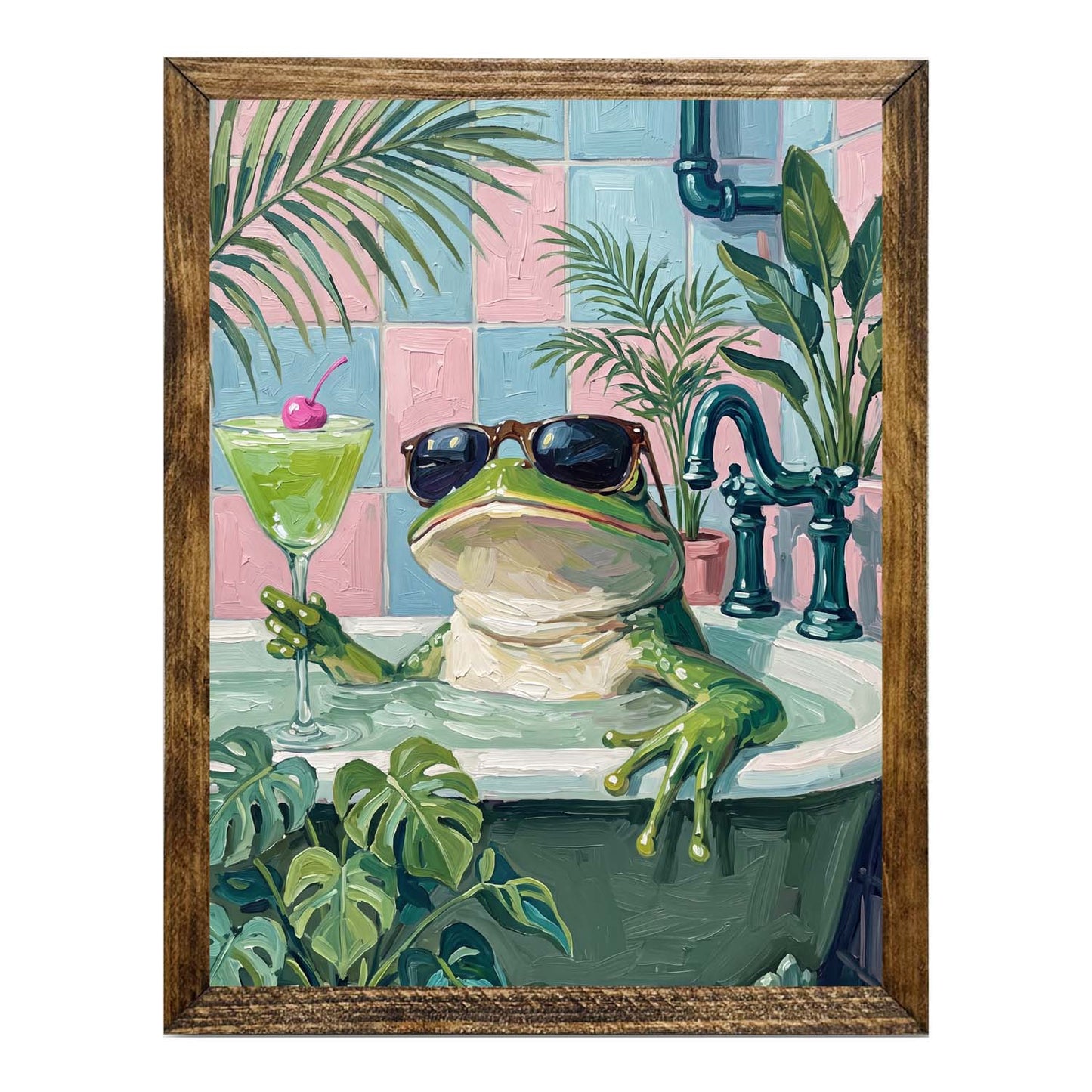 Tropical Frog Wall Art Print