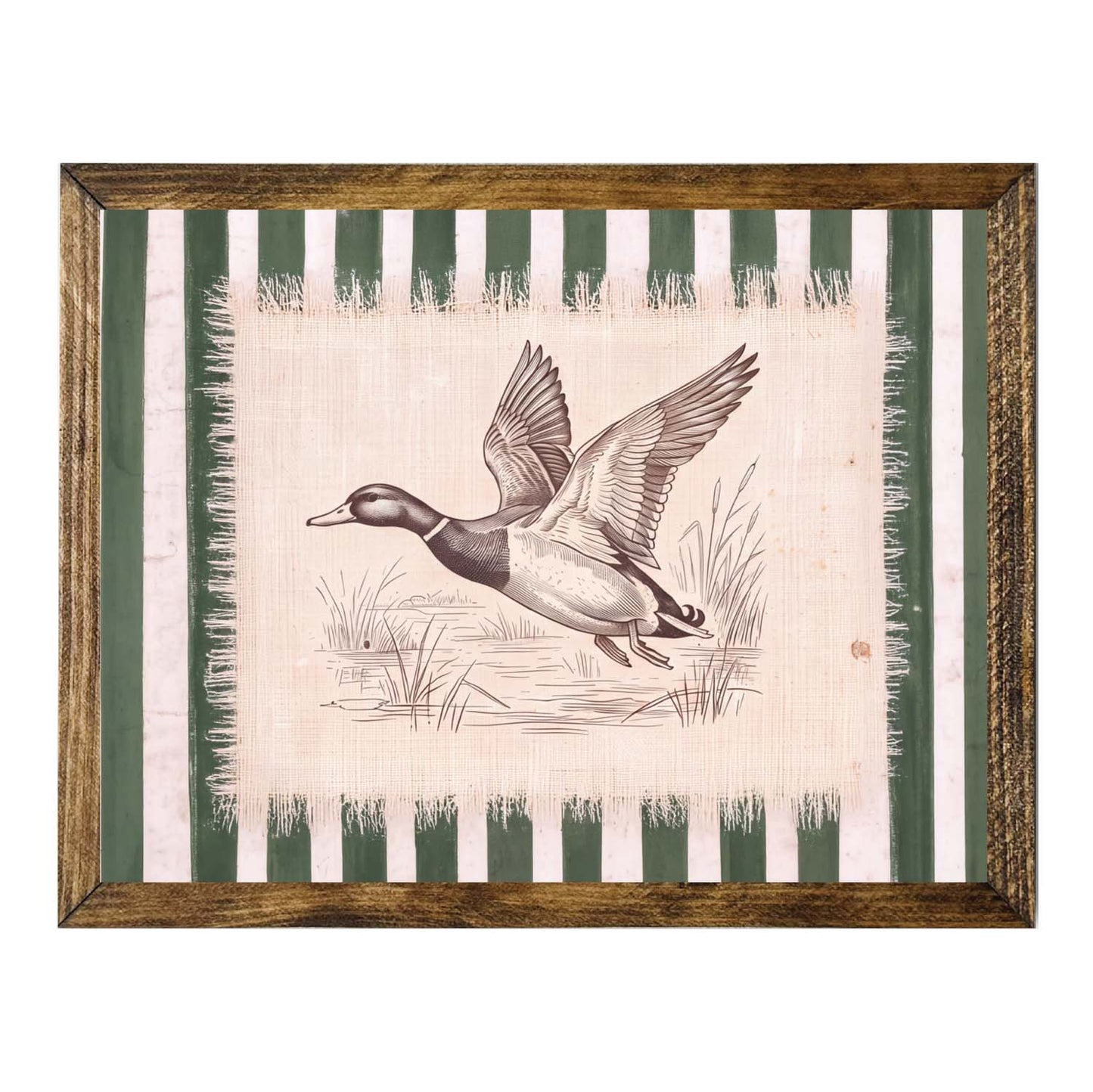 Vintage Flying Duck Wall Art Print