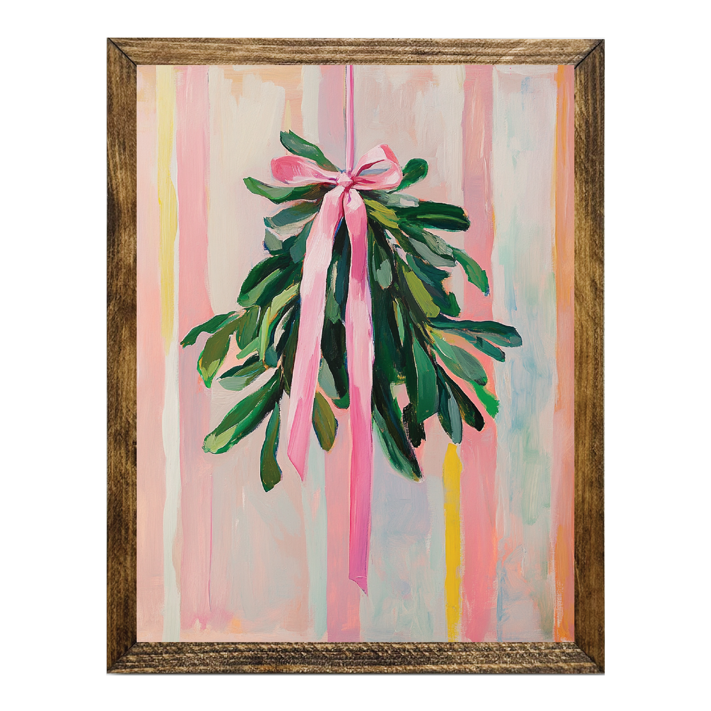 ARTISTIC SERIES TIMBERLAND-MISTLETOE ART PINK STRIPES