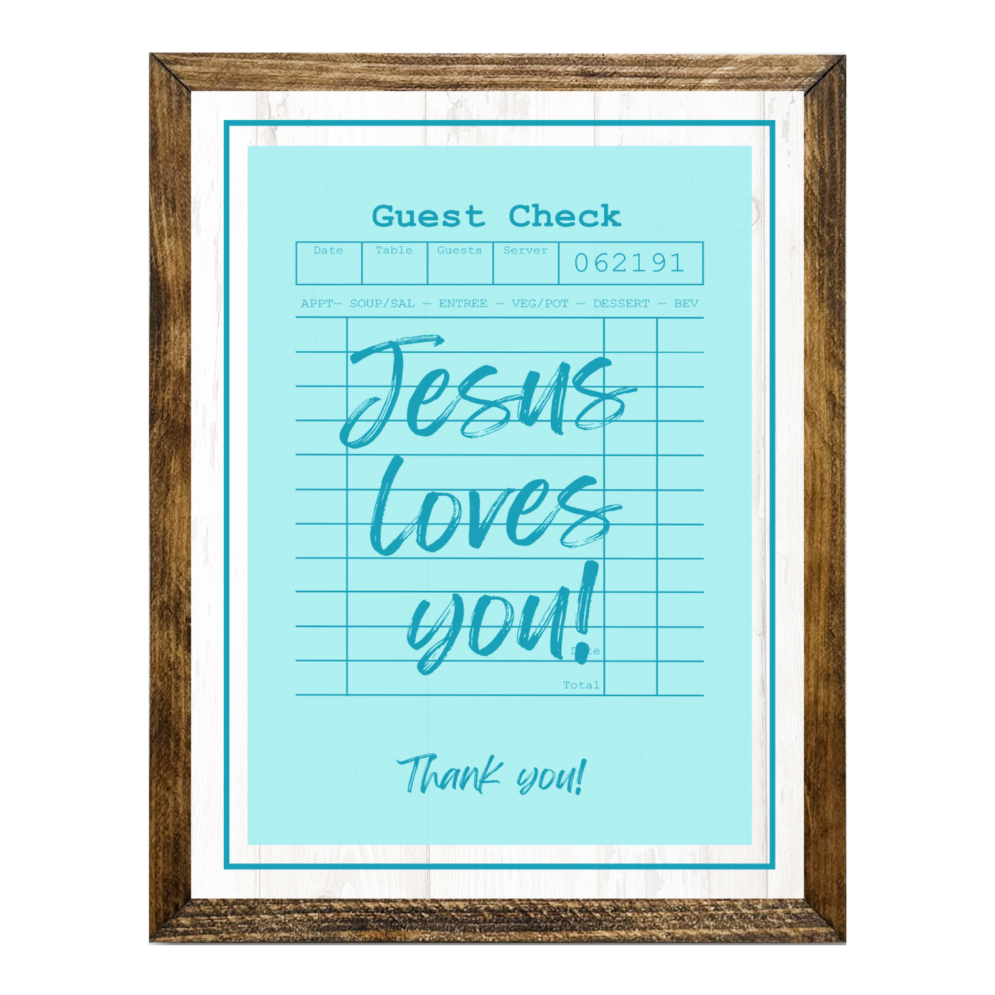 TIMBERLAND "GUEST CHECK SERIES"- JESUS LOVES YOU