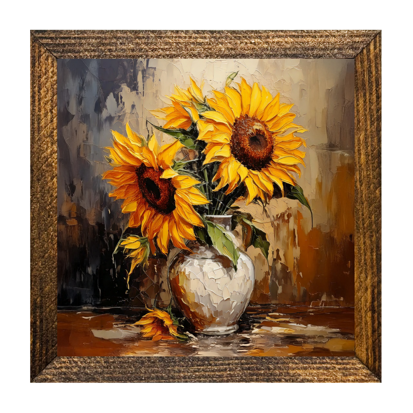 ARTISTIC SERIES TIMBERLAND- SUNFLOWER VASE (NEUTRAL COLORS)