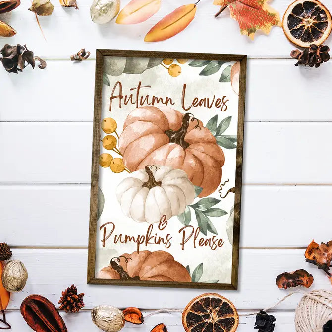 TIMBERLAND FRAME AUTUMN LEAVES & PUMPKIN PLEASE