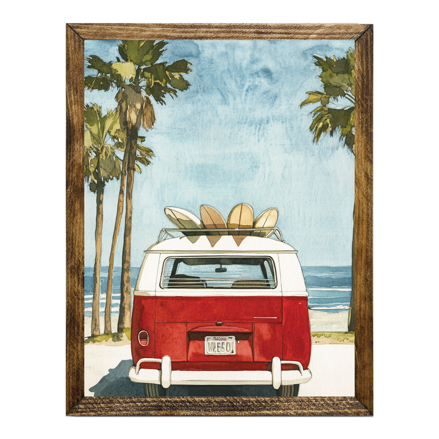ARTISTIC SERIES TIMBERLAND- RED VAN BEACH SURFBOARDS