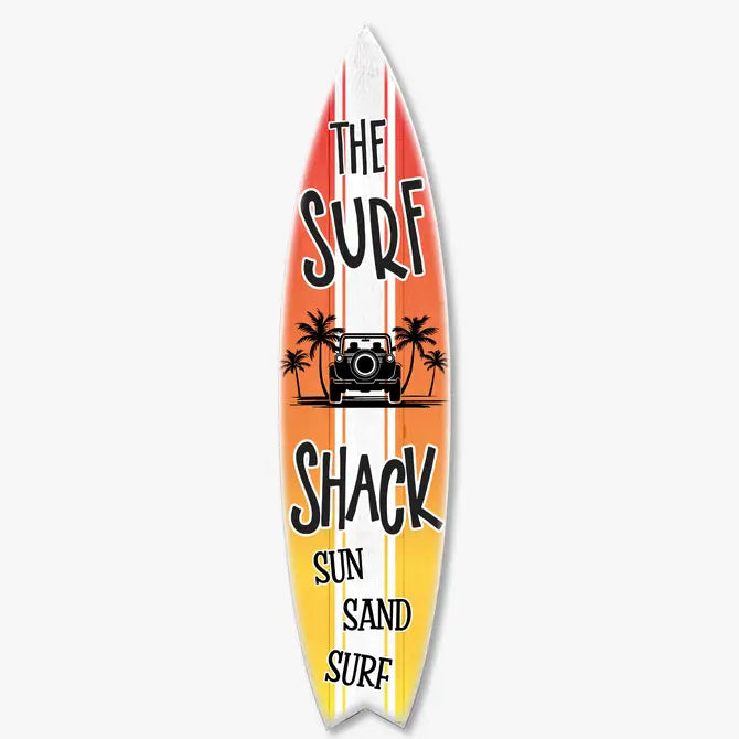 SURF BOARD WALL ACCENT SURF SHACK SUNSET