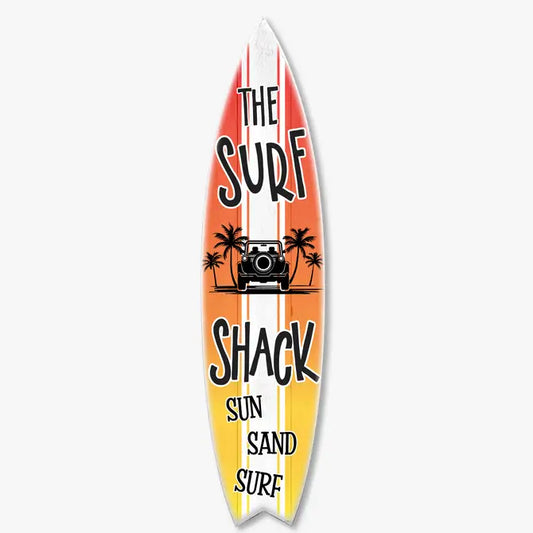 SURF BOARD WALL ACCENT SURF SHACK SUNSET