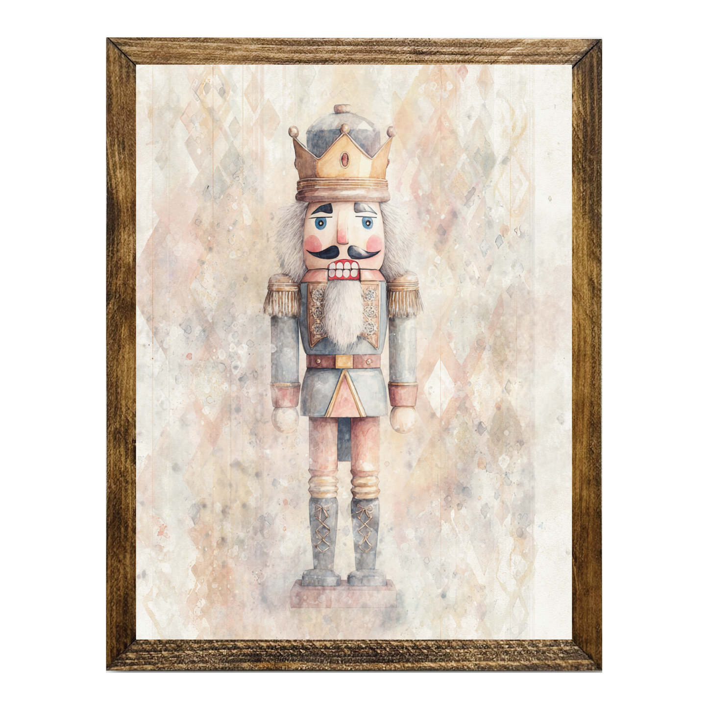 ARTISTIC SERIES NUTCRACKER ART- WATERCOLOR LIGHT TONES