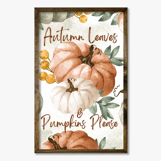 TIMBERLAND FRAME AUTUMN LEAVES & PUMPKIN PLEASE