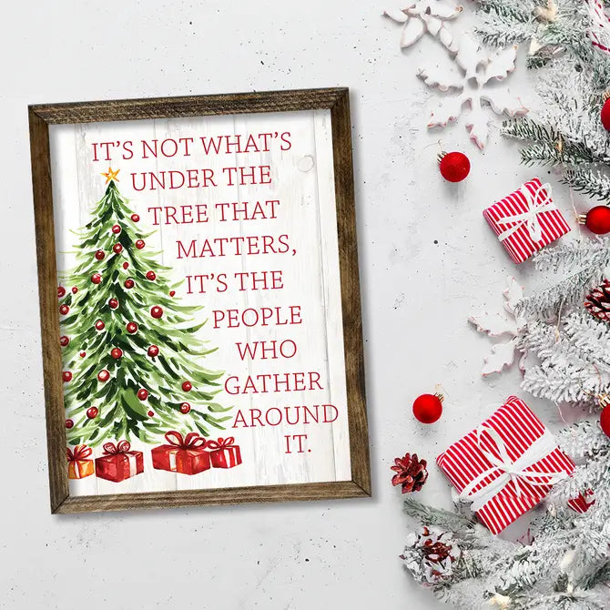 TIMBERLAND FRAME IT'S NOT WHAT IS UNDER THE TREE