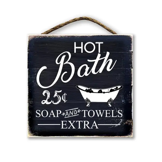 Hot Bath 25 Cents Soap And Towels Extra