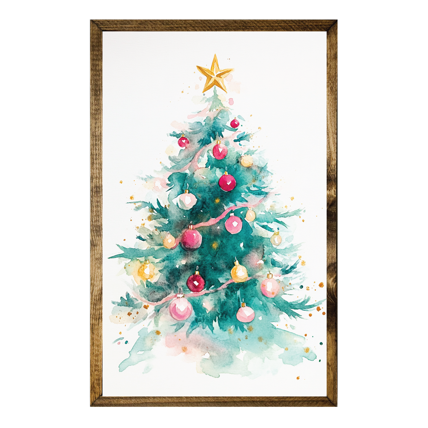 ARTISTIC SERIES TIMBERLAND- WATERCOLOR CHRISTMAS TREE