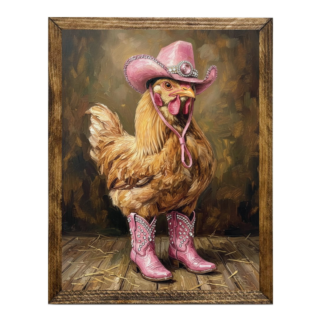 TIMBERLAND FRAME PRETTY IN PINK COWGIRL CHICKEN 2