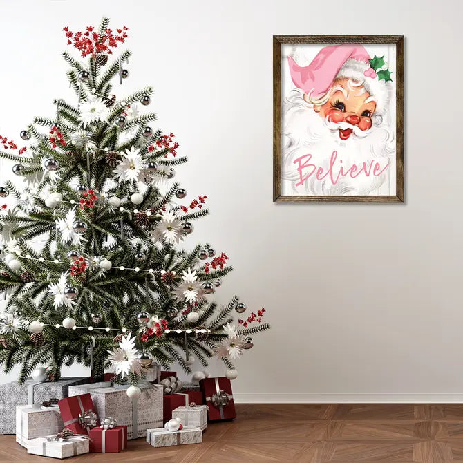 TIMBERLAND FRAME PINK SANTA FACE