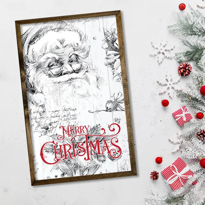 TIMBERLAND FRAME MERRY CHRISTMAS SANTA