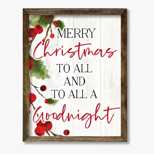 TIMBERLAND FRAME MERRY CHRISTMAS TO ALL COLOR