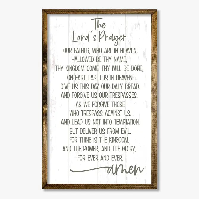 TIMBERLAND FRAME THE LORDS PRAYER