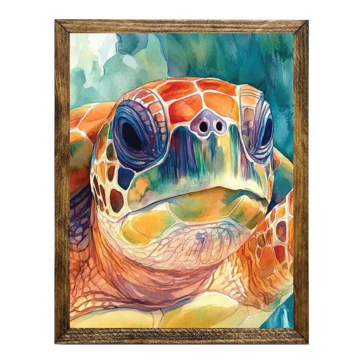 ARTISTIC SERIES TIMBERLAND- COLORFUL SEA TURTLE FACE 2