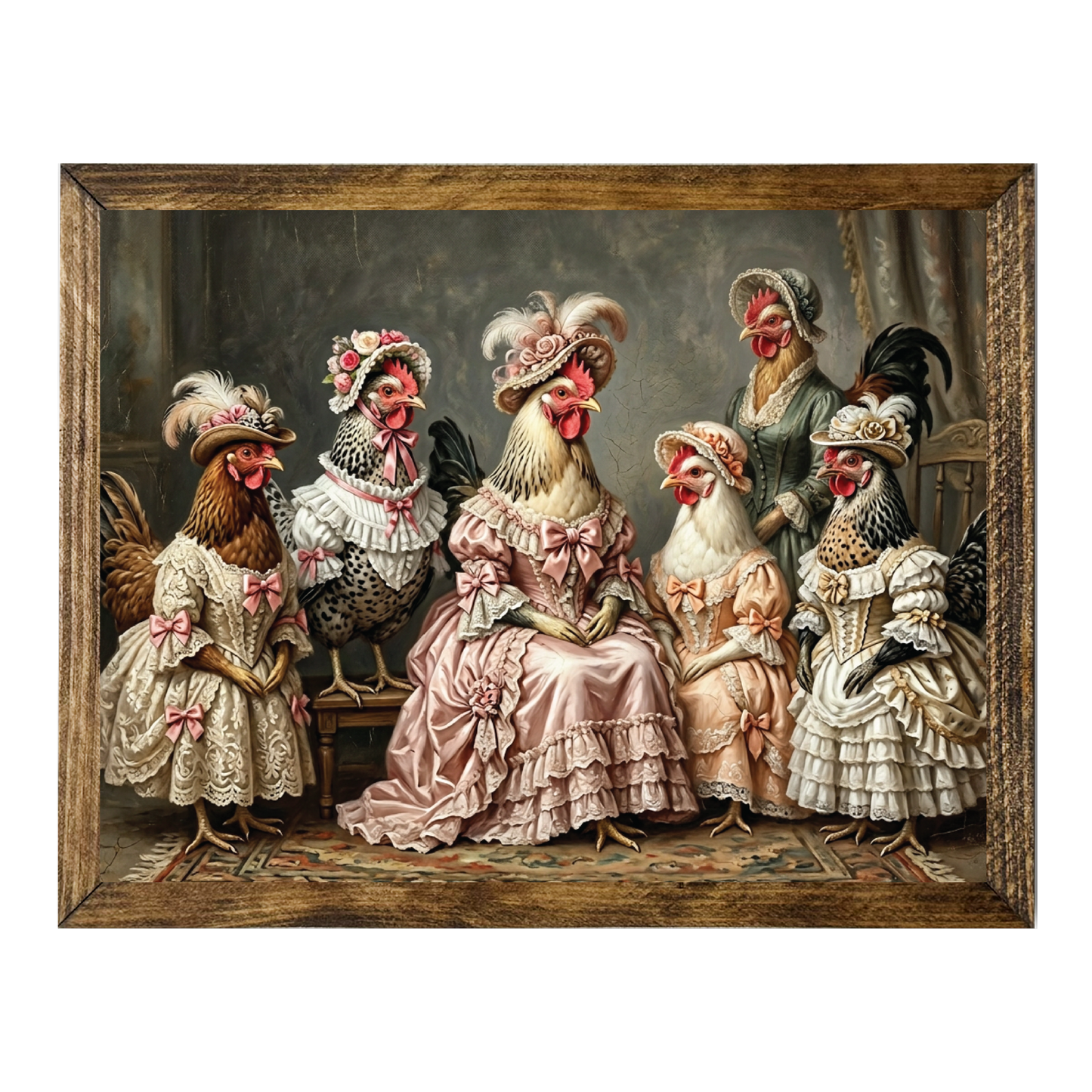 TIMBERLAND FRAME VICTORIAN DRESSED CHICKEN PHOTO