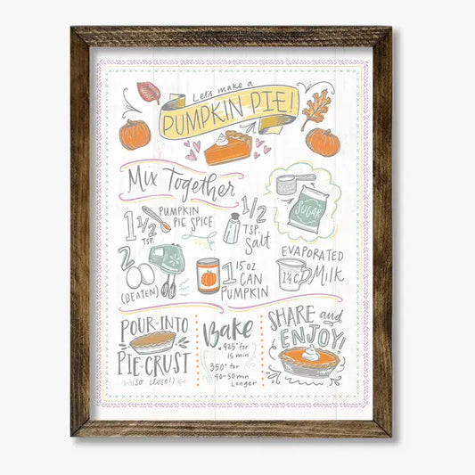 TIMBERLAND FRAME PUMPKIN PIE RECIPE