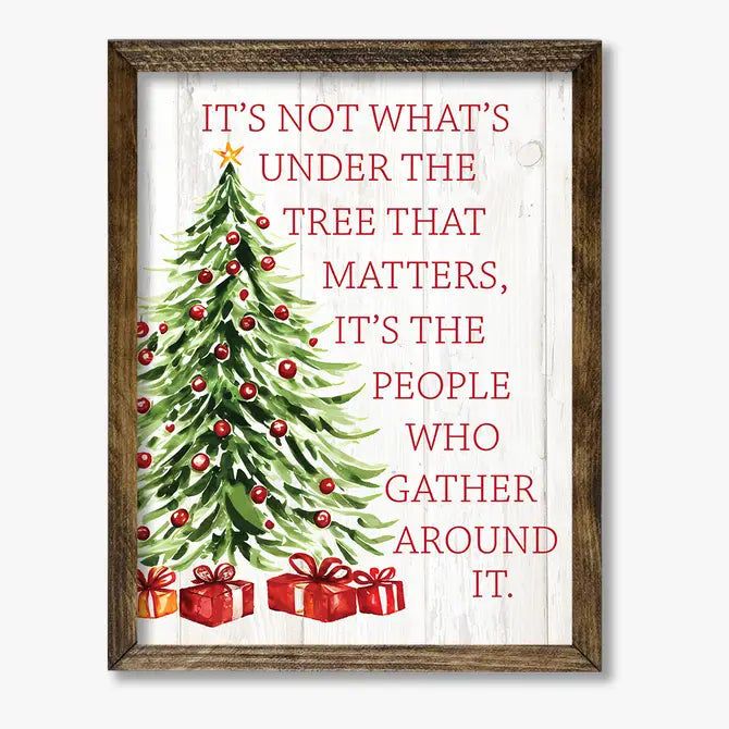 TIMBERLAND FRAME IT'S NOT WHAT IS UNDER THE TREE