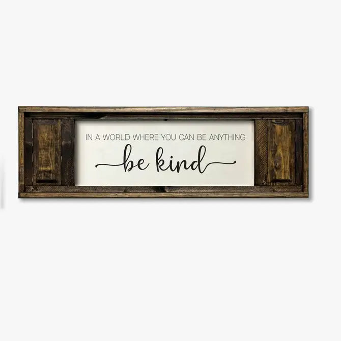 SMALL DOUBLE PANEL CANVAS BE KIND