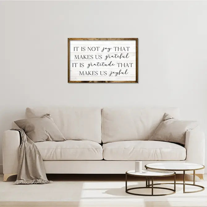 TIMBERLAND FRAME IT IS NOT JOY THAT MAKES US GRATEFUL