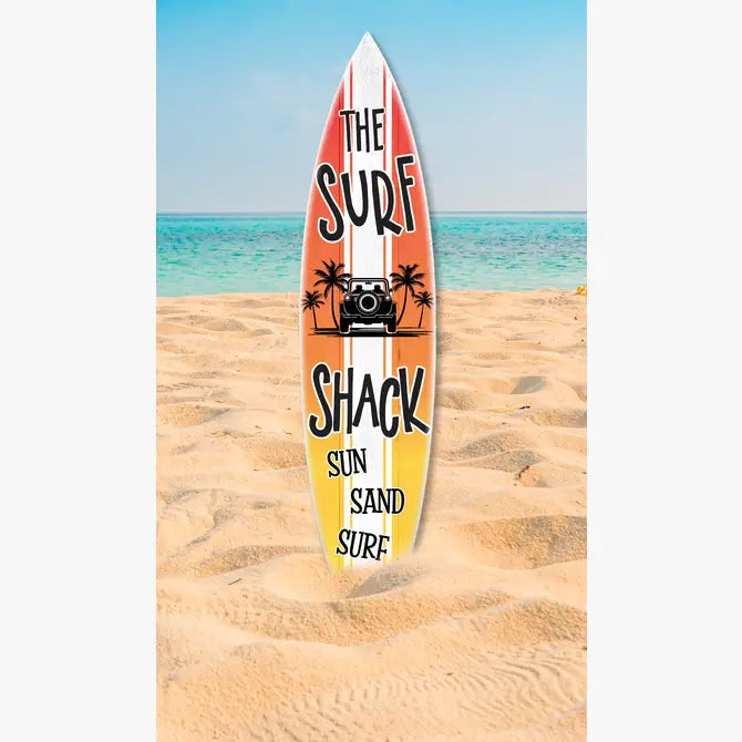 SURF BOARD WALL ACCENT SURF SHACK SUNSET