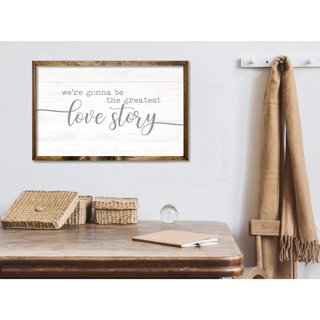 TIMBERLAND FRAME WE'RE GONNA BE THE GREATEST LOVE STORY