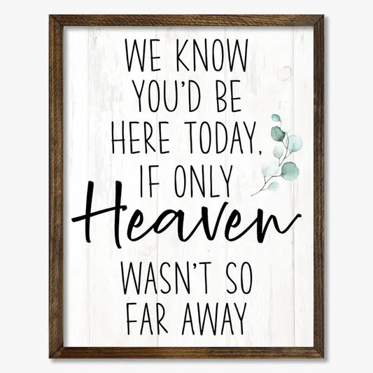 TIMBERLAND FRAME IF ONLY HEAVEN WASN'T SO FAR AWAY