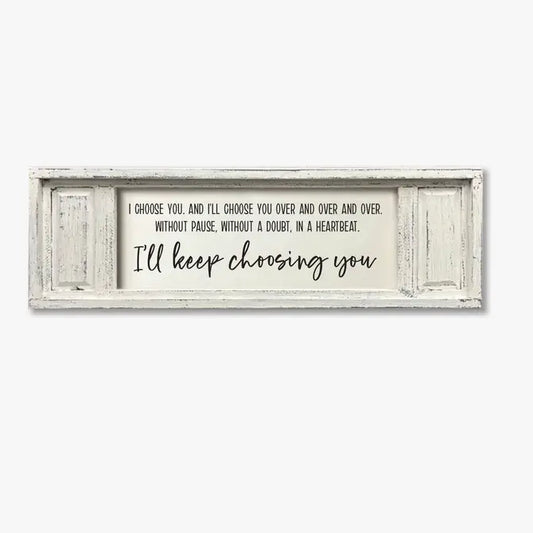 SMALL DOUBLE PANEL CANVAS I'LL KEEP CHOOSING YOU