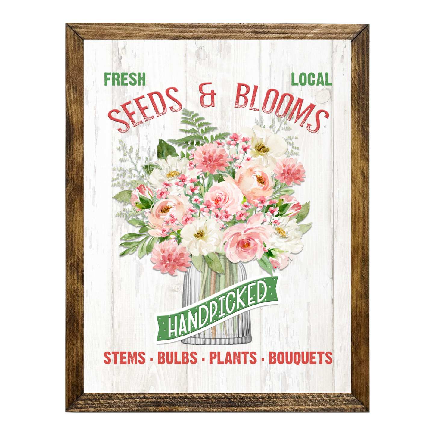 TIMBERLAND FRAME FRESH LOCAL SEEDS AND BLOOMS