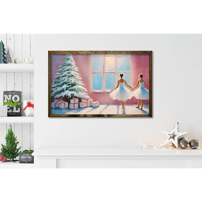 TIMBERLAND FRAME PINK CHRISTMAS BALLERINAS