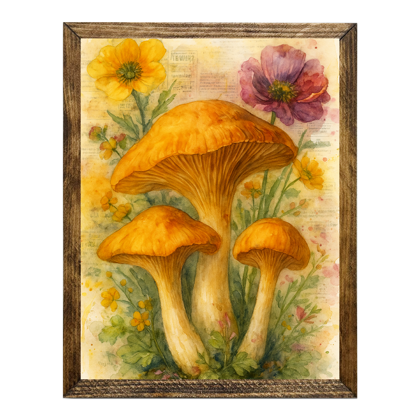 ARTISTIC SERIES TIMBERLAND-MUSHROOM FLORAL ART