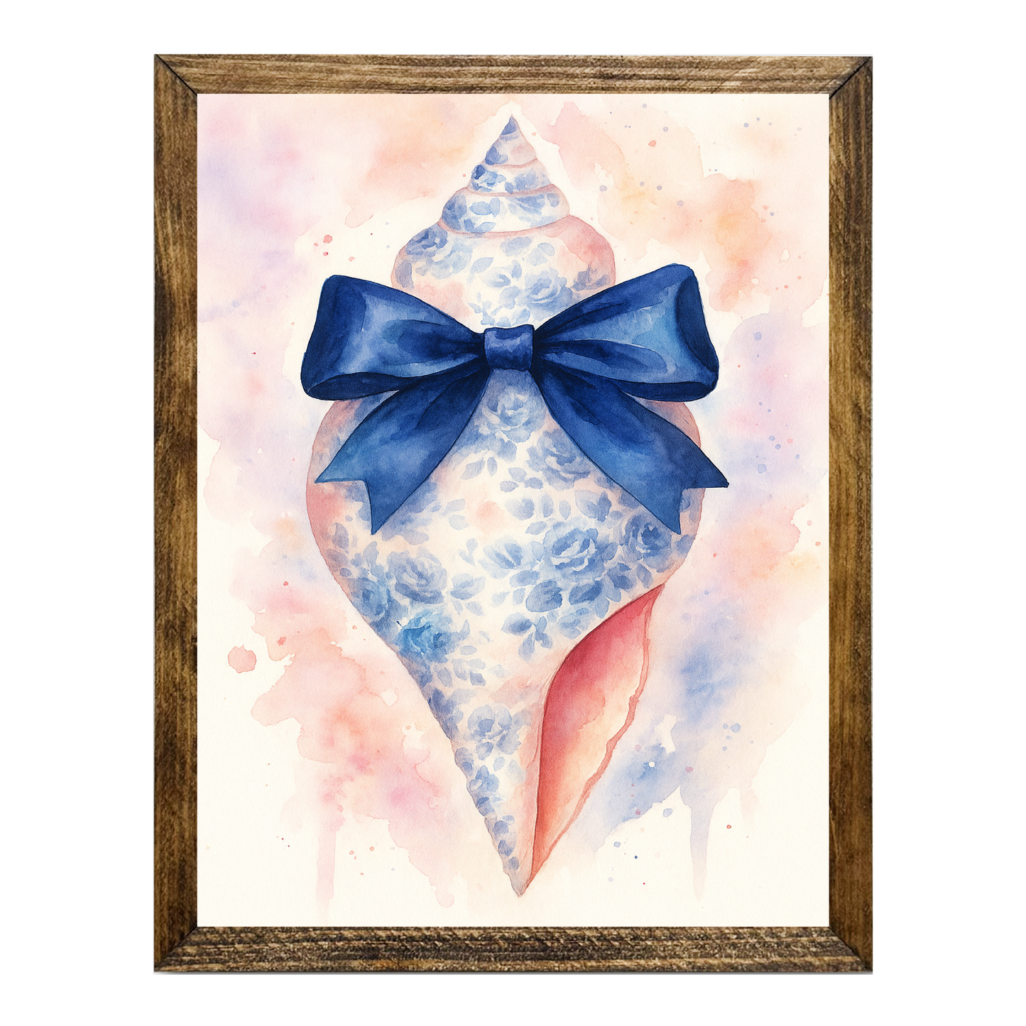 ARTISTIC SERIES TIMBERLAND-BLUE FLORAL SHELL ART