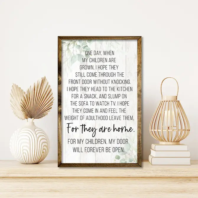 TIMBERLAND FRAME ONE DAY WHEN MY CHILDREN ARE GROWN